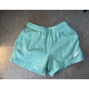 Nike Girls Size Small Teal Sweat Shorts Drawstring & Pockets
